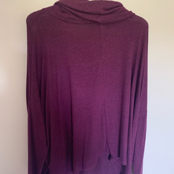 Soft Purple Cowl Neck Sweater - Picture 2 of 3